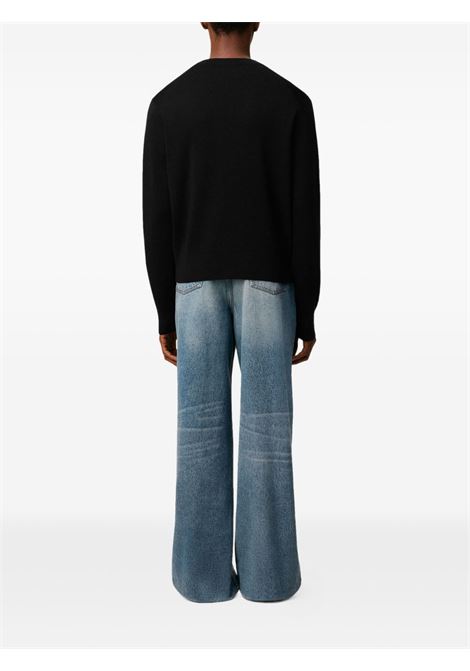 adc cardigan man black AMI PARIS | HKC361.001009